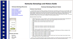 Desktop Screenshot of kentuckygenealogysearch.com